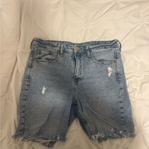 Old Navy Blue Jean Shorts Distressed Frayed Hem